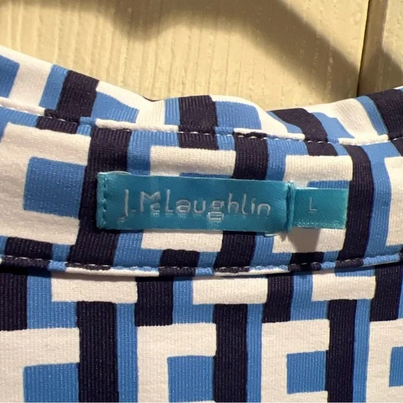 J. McLaughlin Blue and White Midi Dress - Picture 6 of 11